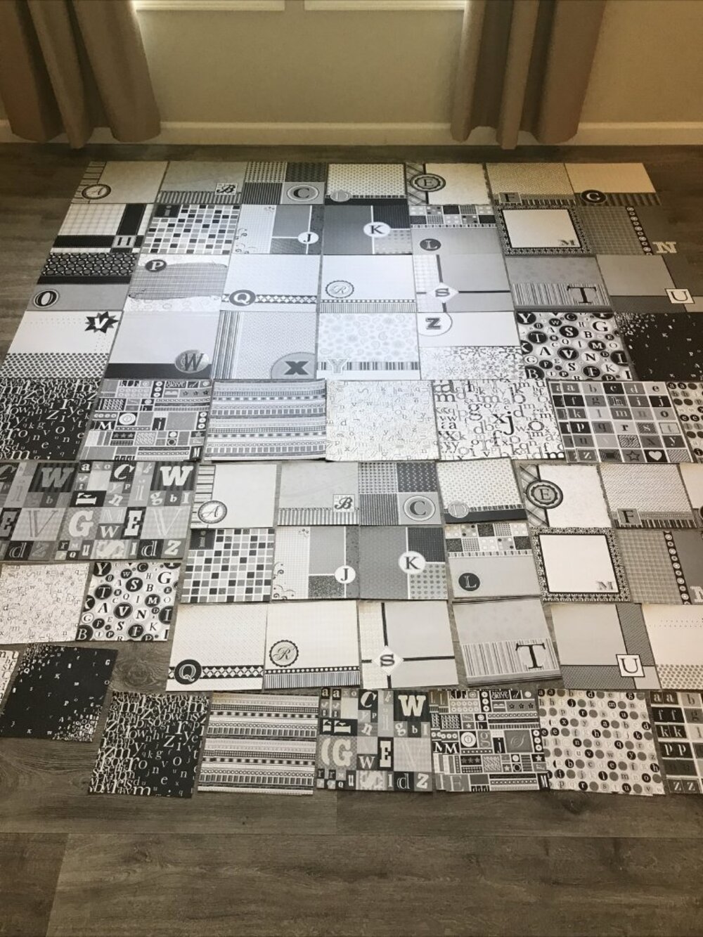 Lot Of Letter Alphabet Scrapbook Paper